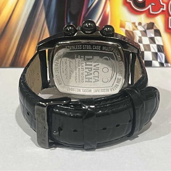 Invicta Lupah Black and Silver Vintage Watch - Picture 8 of 12